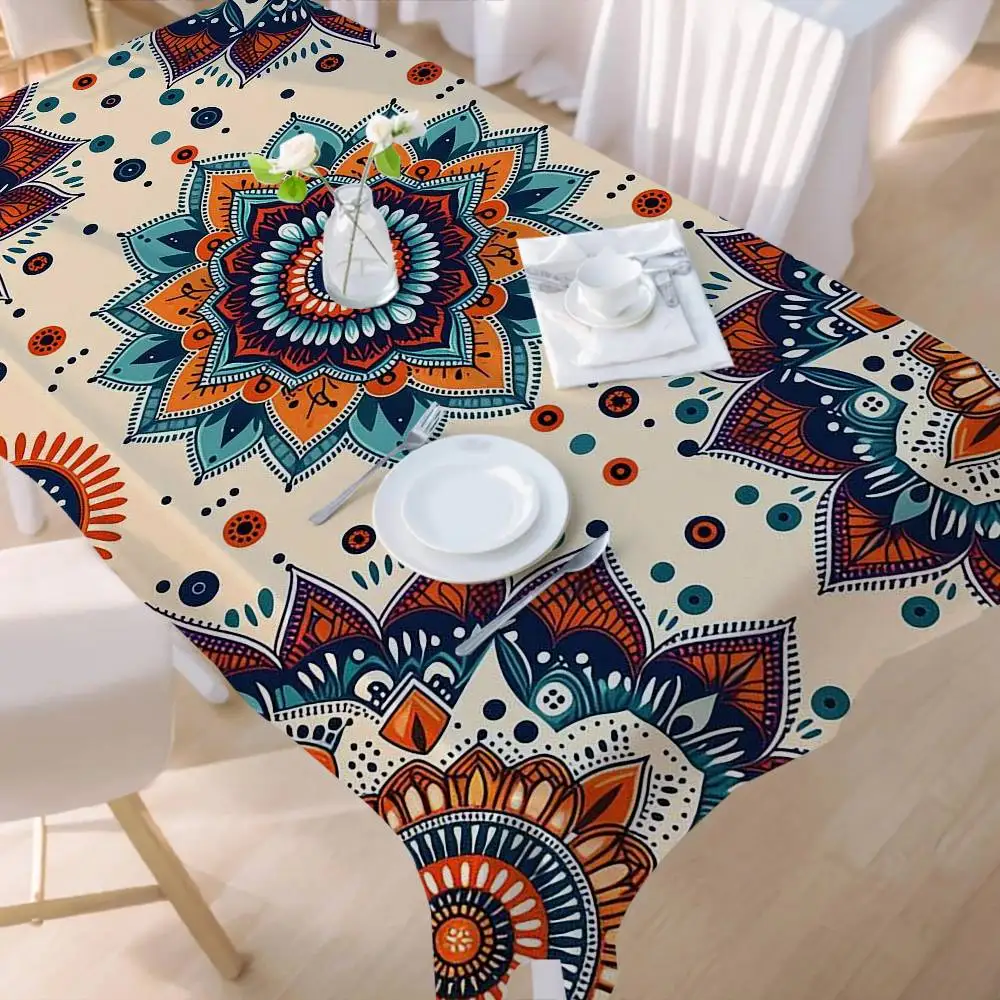 Скатерть в стиле мандалы, водонепроницаемая маслостойкая домашняя прямоугольная скатерть для вечеринки, коврик для пикника на открытом воздухе
Скатерть в стиле мандалы, водонепроницаемая маслостойкая домашняя прямоугольная скатерть для вечеринки, коврик для пикника на открытом воздухе