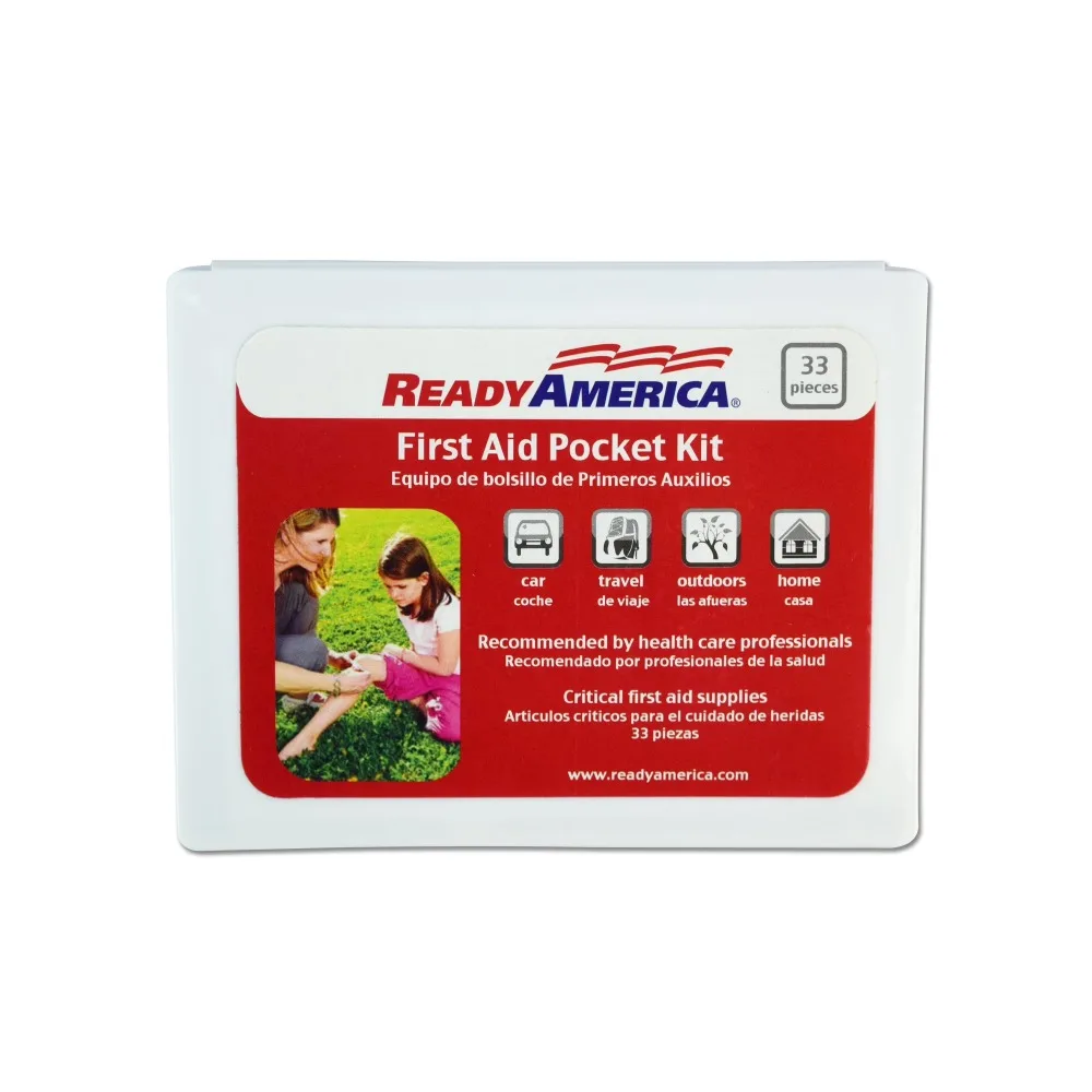 33 Piece First Aid Pocket Kit for Emergency Care with Compact Travel Case Includes Bandages Gauze Pads Antiseptic Wipes Tweezers Scissors Safety Pins CPR Face Shield Burn Gel Instant Cold Pack for Home Office Car Outdoor
33 Piece First Aid Pocket Kit for Emergency Care with Compact Travel Case Includes Bandages Gauze Pads Antiseptic Wipes Tweezers Scissors Safety Pins CPR Face Shield Burn Gel Instant Cold Pack for Home Office Car Outdoor