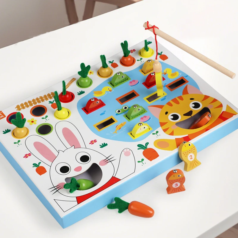 Montessori Toys For Toddler Pull Carrot Fishing Simulated Feeding Game Set Educational Colorful Shape Toy For Kids Learning
Montessori Toys For Toddler Pull Carrot Fishing Simulated Feeding Game Set Educational Colorful Shape Toy For Kids Learning