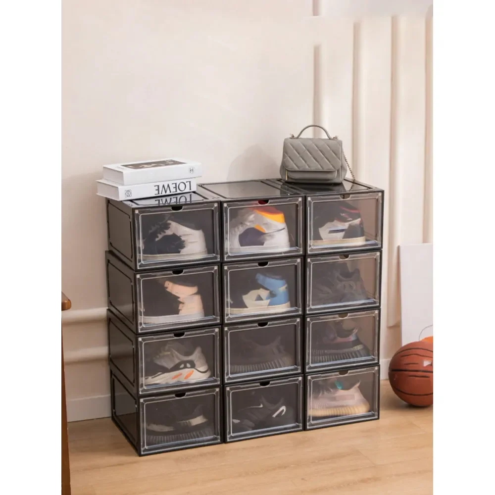 Pack Shoe Boxes Clear Plastic Stackable, Large Shoe Storage Organizer With Lids,Drop Side Shoe Containers For Entryway,Sneaker S
Pack Shoe Boxes Clear Plastic Stackable, Large Shoe Storage Organizer With Lids,Drop Side Shoe Containers For Entryway,Sneaker S