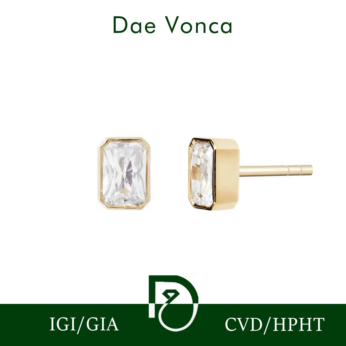 Refined Sleek Modern Versatile Solitaire Earrings Long Radiant Lab Grown Diamond Gold Frame 9K/14K/18K Yellow Gold
Refined Sleek Modern Versatile Solitaire Earrings Long Radiant Lab Grown Diamond Gold Frame 9K/14K/18K Yellow Gold