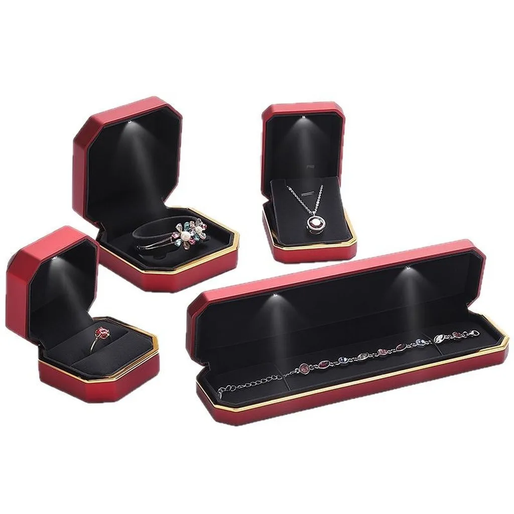 Jewelry Storage Case Multiple Styles Pendant Box Octagonal Jewelry Box Stain-Resistant Led Jewelry Box For Anniversary Proposal
Jewelry Storage Case Multiple Styles Pendant Box Octagonal Jewelry Box Stain-Resistant Led Jewelry Box For Anniversary Proposal