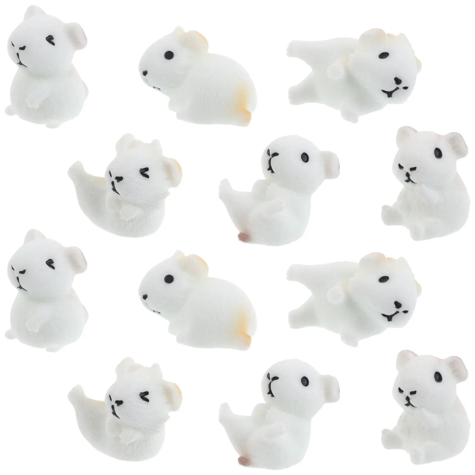 12 Pcs Animal Ornaments Mini Figurines Cute Guinea Pig Desk Decor Resin Micro Landscape Garden Accessories Plant Model
12 Pcs Animal Ornaments Mini Figurines Cute Guinea Pig Desk Decor Resin Micro Landscape Garden Accessories Plant Model