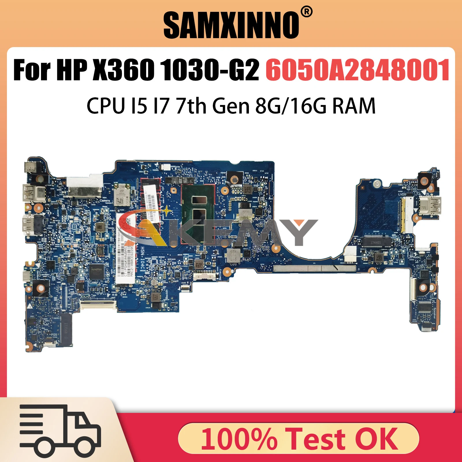 Laptop Motherboard For HP X360 1030 G2 920053-601 Notebook Mainboard With I5 I7 7th CPU 8G 16G RAM Full Tested 6050A2848001
Laptop Motherboard For HP X360 1030 G2 920053-601 Notebook Mainboard With I5 I7 7th CPU 8G 16G RAM Full Tested 6050A2848001