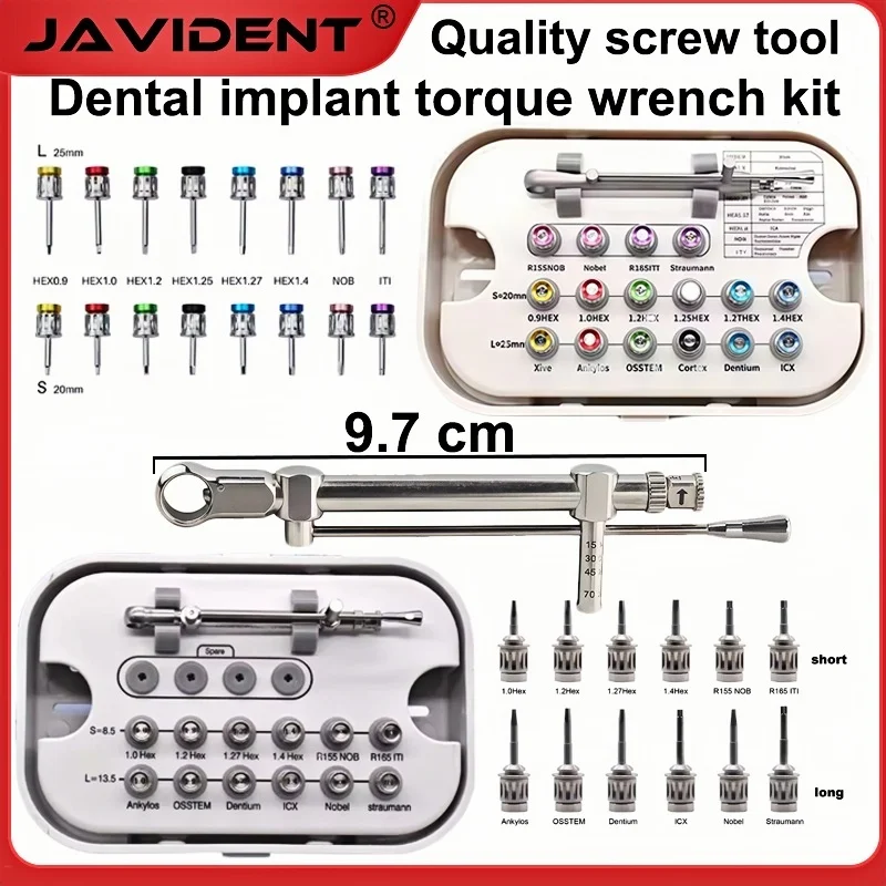 Набор инструментов для композитной реставрации зубных имплантатов: ручной динамометрический ключ, отвертка, автоклавируемые стоматологические материалы
Набор инструментов для композитной реставрации зубных имплантатов: ручной динамометрический ключ, отвертка, автоклавируемые стоматологические материалы