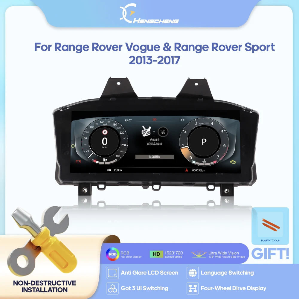Для Range Rover Vogue 2013-2016/Range Rover Sport 2014-2017 цифровой кластер ЖК-дисплей приборной панели плеер кабины виртуальный прибор
Для Range Rover Vogue 2013-2016/Range Rover Sport 2014-2017 цифровой кластер ЖК-дисплей приборной панели плеер кабины виртуальный прибор