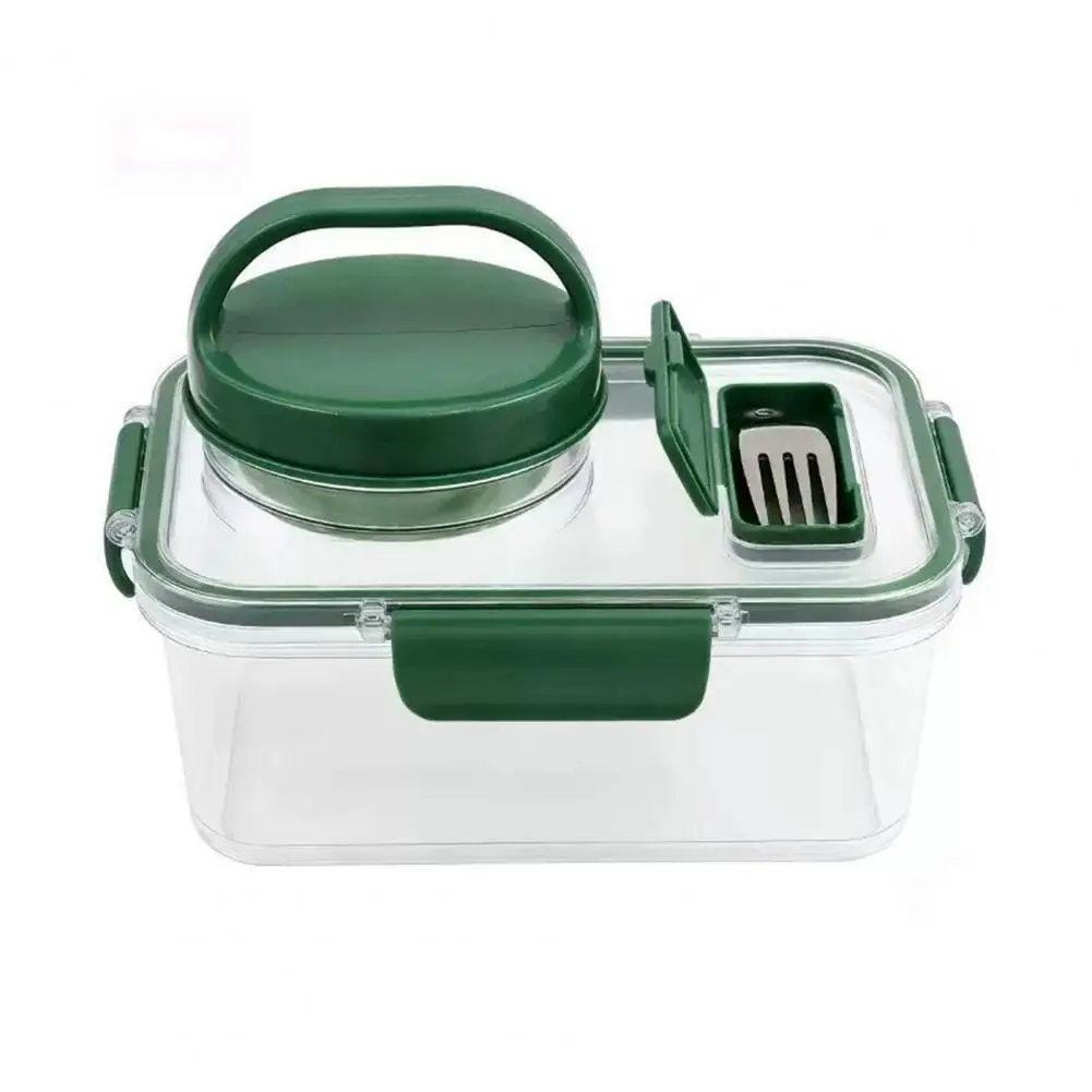 1/2Pcs Salad Jar Built-In Series Meal Prep Container with Dressing Cup Fork Leakproof Airtight Food Storage Box Picnic Portable
1/2Pcs Salad Jar Built-In Series Meal Prep Container with Dressing Cup Fork Leakproof Airtight Food Storage Box Picnic Portable