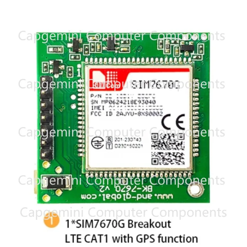 4G SIM7670G LTE Cat1 module Global SIM7670G breakout kit---TTL interface
4G SIM7670G LTE Cat1 module Global SIM7670G breakout kit---TTL interface