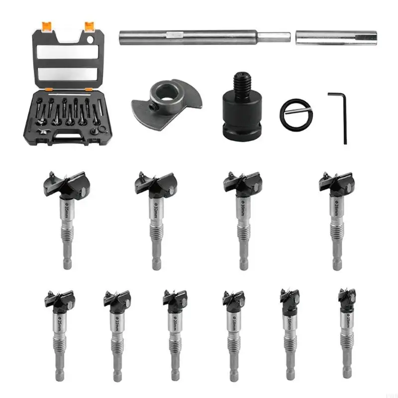 P9FB 10Pcs Woodworking Boring Drill Bits Hole Steel Tip Round Shank Cutting for Hinge Plywood Woodworking
P9FB 10Pcs Woodworking Boring Drill Bits Hole Steel Tip Round Shank Cutting for Hinge Plywood Woodworking