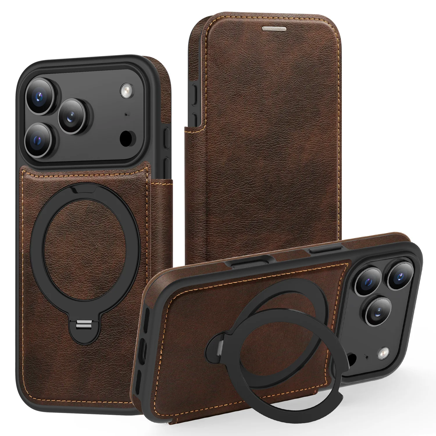 Phone Case for iPhone 17 Pro Max 16 15 14 for MagSafe Business Wireless Charging Card Slot Rotating Bracket Leather Cover
Phone Case for iPhone 17 Pro Max 16 15 14 for MagSafe Business Wireless Charging Card Slot Rotating Bracket Leather Cover