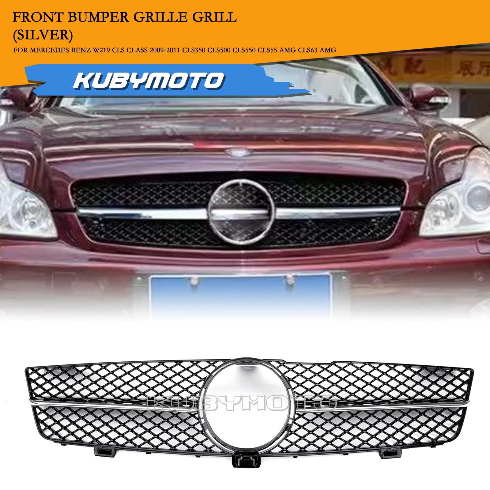 Передняя решетка для Mercedes Benz W219 CLS CLASS 2009-2011 CLS350 CLS500 CLS550 CLS600 Черный/Серебристый Верхний бампер Капот Сетка
Передняя решетка для Mercedes Benz W219 CLS CLASS 2009-2011 CLS350 CLS500 CLS550 CLS600 Черный/Серебристый Верхний бампер Капот Сетка