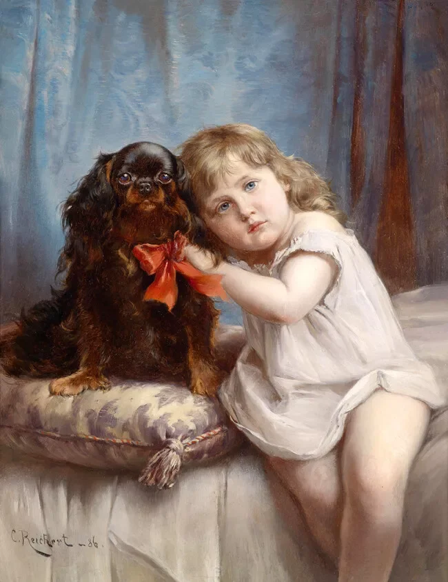 Little girl and pet dog ,Art Picture Print Silk Poster Living Room Decor ,Home Wall
Little girl and pet dog ,Art Picture Print Silk Poster Living Room Decor ,Home Wall