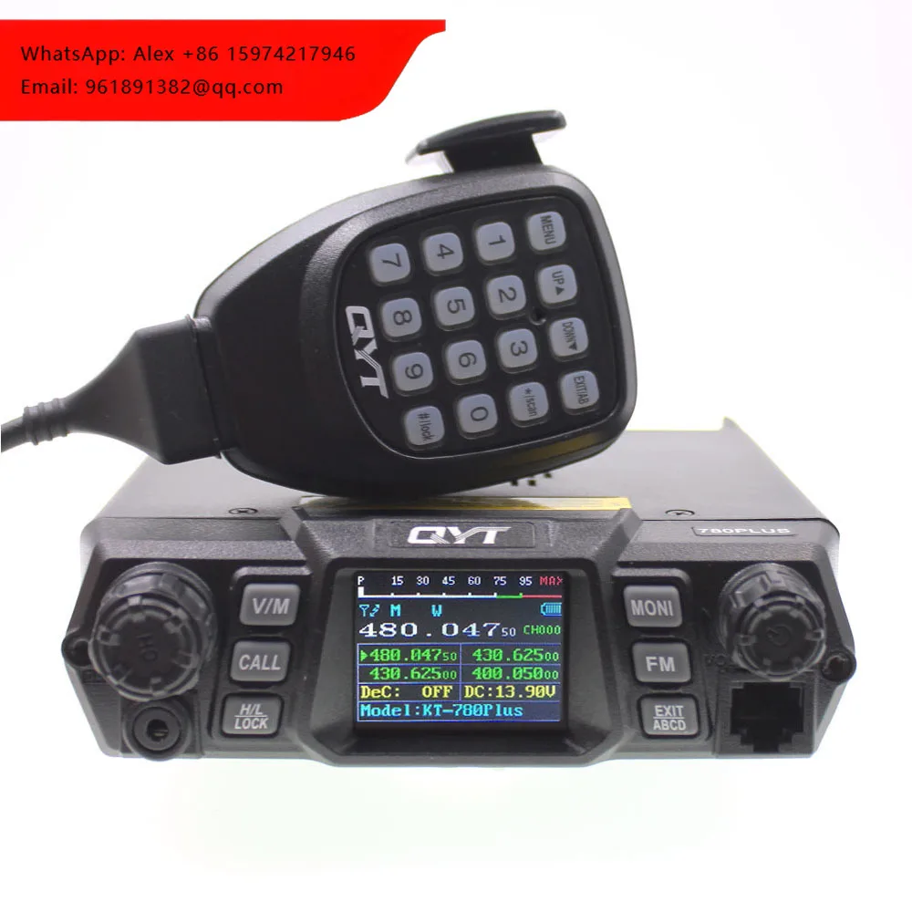 QYT KT-780Plus UHF400-470mhz High Output 75W KT-780 Plus 200 Channels PTT Mobile Car Radio Mobile Transceiver
QYT KT-780Plus UHF400-470mhz High Output 75W KT-780 Plus 200 Channels PTT Mobile Car Radio Mobile Transceiver