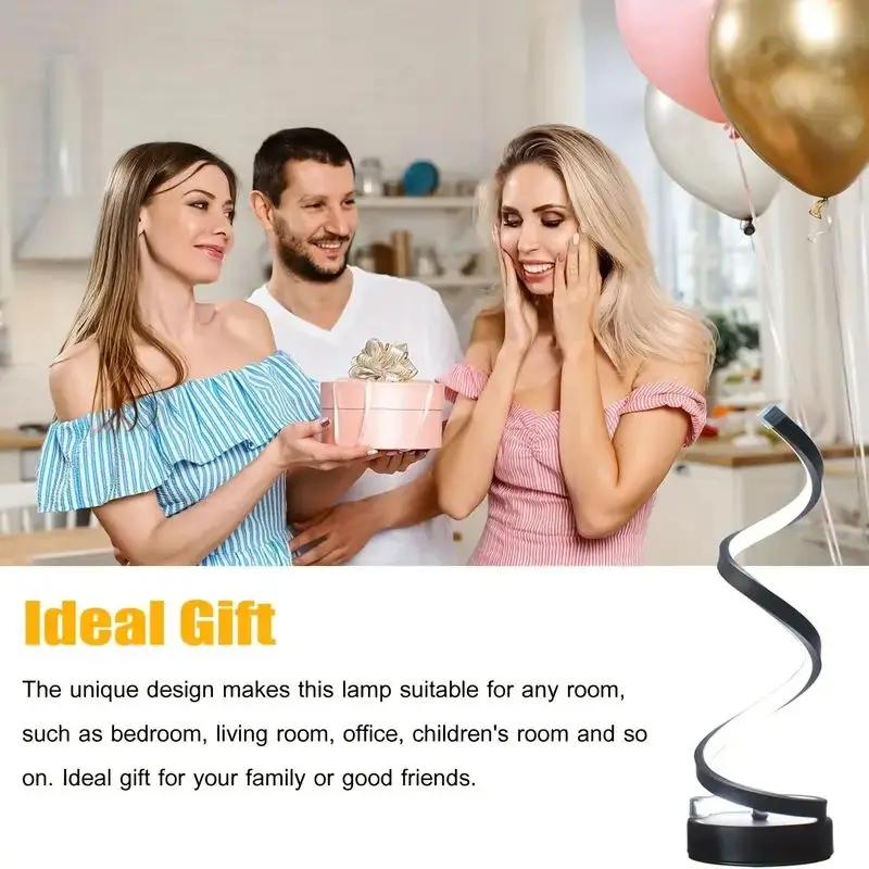 EISSLOLY Bedroom Bedside Table Lamp, Dimmable, Small Spiral Decorative Lamp for Home Office, Modern Nightstand Lamp.
EISSLOLY Bedroom Bedside Table Lamp, Dimmable, Small Spiral Decorative Lamp for Home Office, Modern Nightstand Lamp.