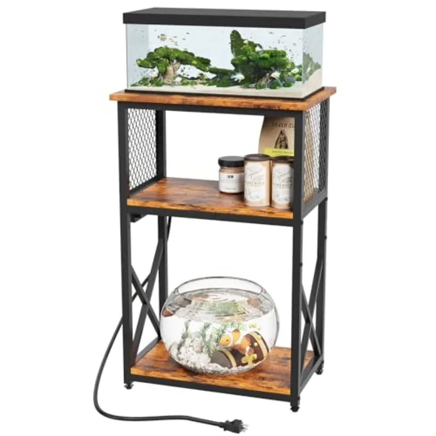 10 Gallon Fish Tank Stand with Power Outlet 3 Tier Aquarium Stand with Shelf Turtle/Reptile Tank Stand for Home Office Adjustab
10 Gallon Fish Tank Stand with Power Outlet 3 Tier Aquarium Stand with Shelf Turtle/Reptile Tank Stand for Home Office Adjustab