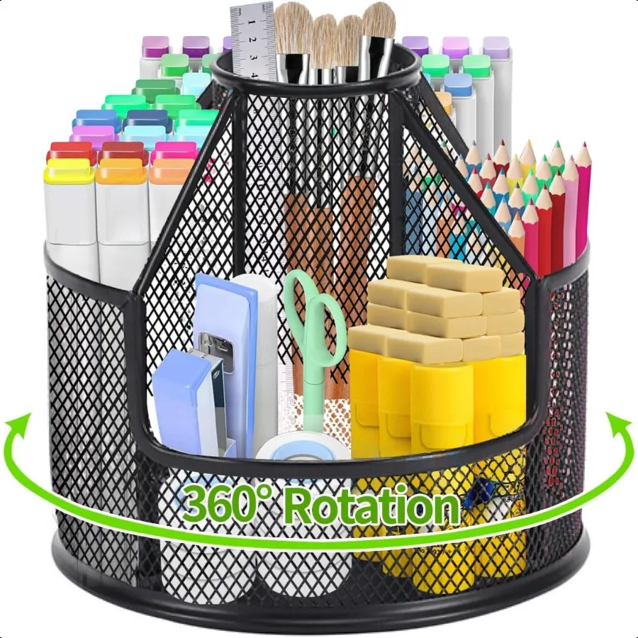Pencil Holder Rotating Desk Organizer Metal Pen Organizer Mesh Pen Holder Office Desk Accessories Cute Office School Home Art S
Pencil Holder Rotating Desk Organizer Metal Pen Organizer Mesh Pen Holder Office Desk Accessories Cute Office School Home Art S