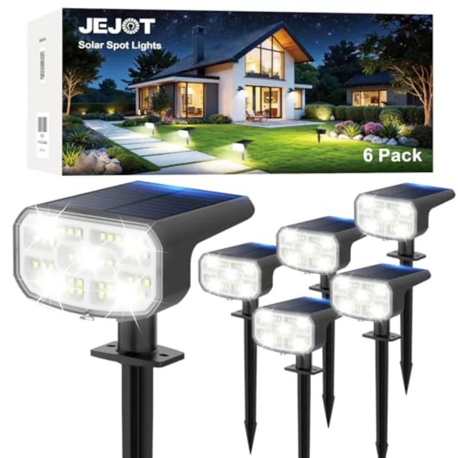 Solar Spot Lights Outdoor Waterproof IP65,,Cool Light, 2 Lighting Modes Selectable, Solar Powered Yard Garden Solar Spot Lights
Solar Spot Lights Outdoor Waterproof IP65,,Cool Light, 2 Lighting Modes Selectable, Solar Powered Yard Garden Solar Spot Lights