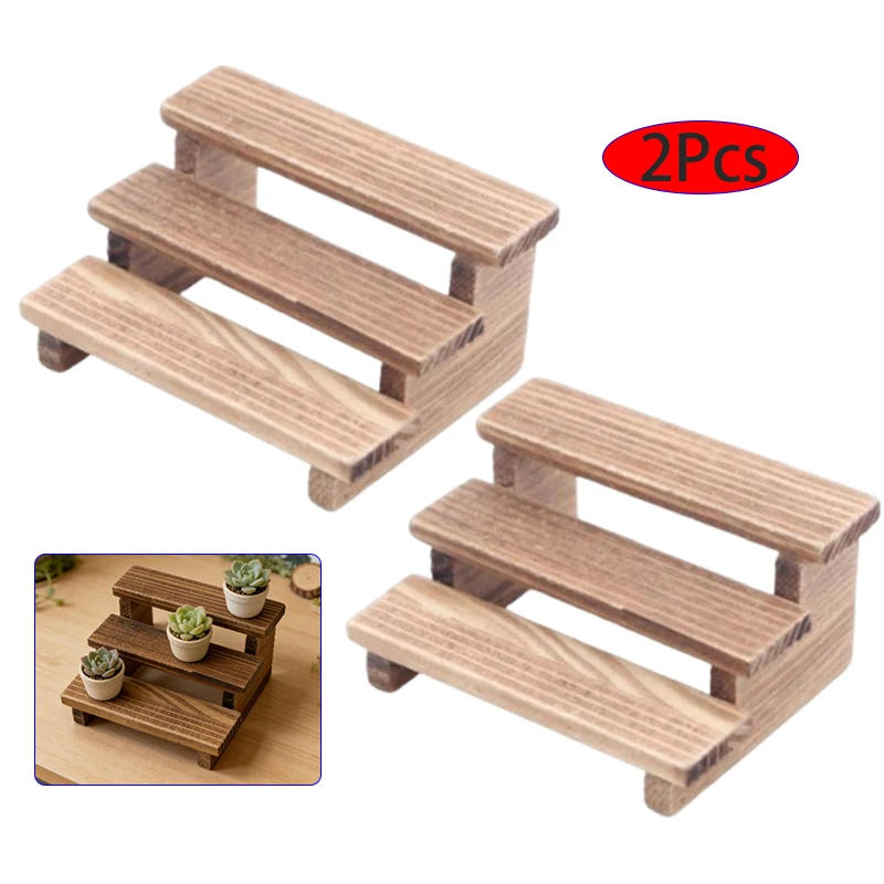 2Pcs Dollhouse Simulation Wooden Three-layered Shelf Dollhouse Miniature Garden Flower Stand Model Dolls House Decor Accessories
2Pcs Dollhouse Simulation Wooden Three-layered Shelf Dollhouse Miniature Garden Flower Stand Model Dolls House Decor Accessories