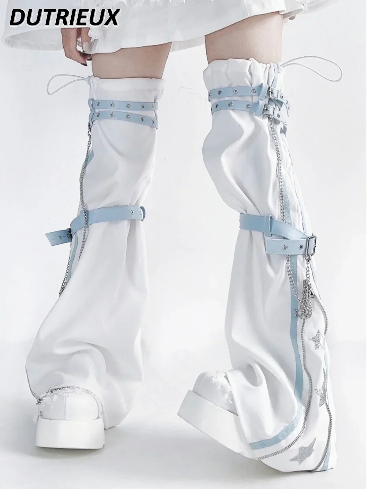 Japanese Subculture Cute Water Color Lace-up Zipper Versatile Leg Cover Spring and Autumn New Sweet Spicy Thigh Socks Stockings
Japanese Subculture Cute Water Color Lace-up Zipper Versatile Leg Cover Spring and Autumn New Sweet Spicy Thigh Socks Stockings