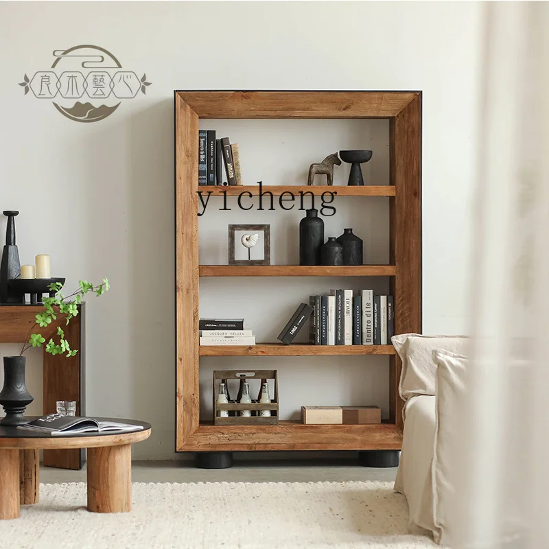 Zz modern minimalist style solid wood black bookcase retro wabi wind minimalist shelf partition display case
Zz modern minimalist style solid wood black bookcase retro wabi wind minimalist shelf partition display case