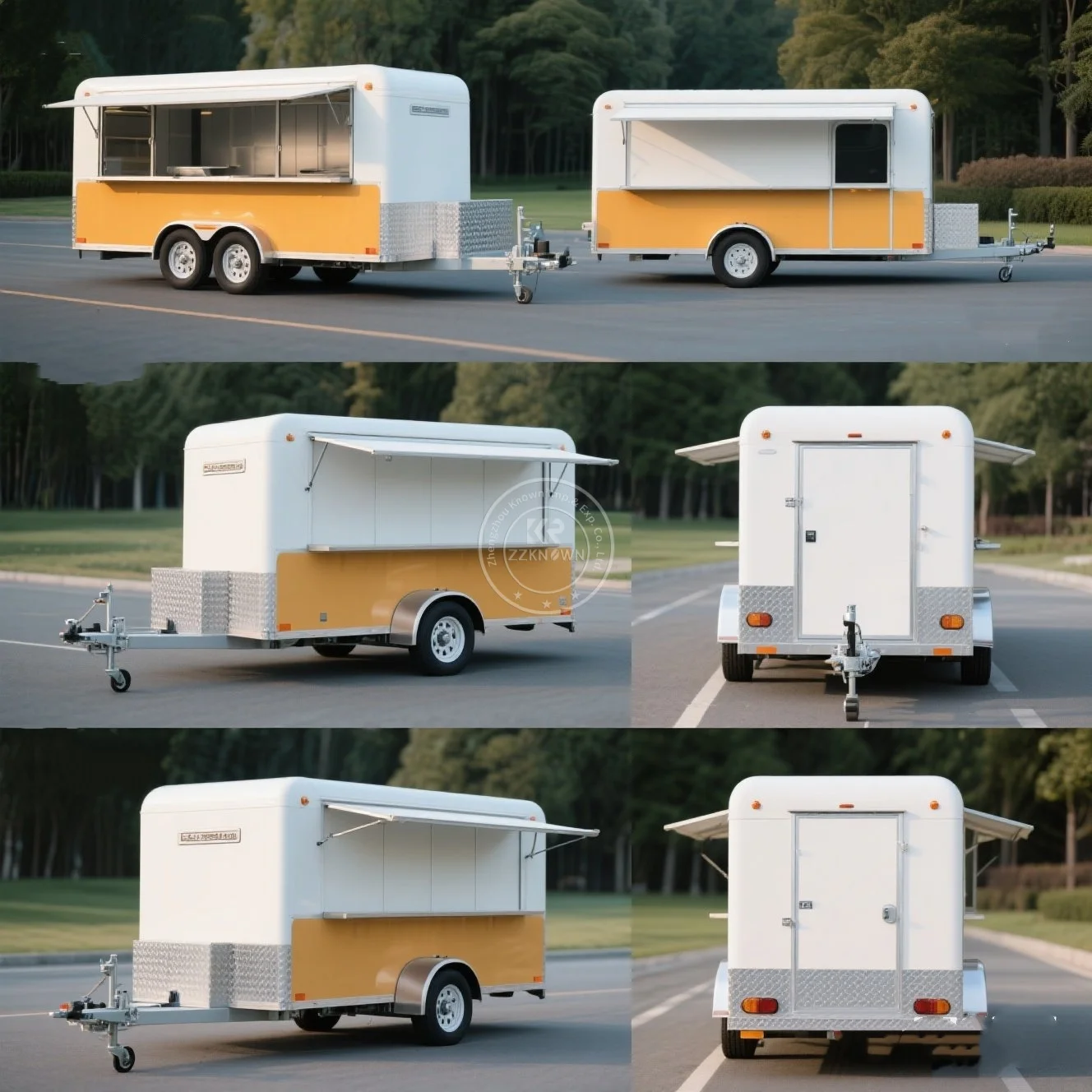 Square High-end Food Truck Trailer Street Mobile Food Cart Outdoor Kitchen Fast Food Truck with Cooking Equipment for Sale
Square High-end Food Truck Trailer Street Mobile Food Cart Outdoor Kitchen Fast Food Truck with Cooking Equipment for Sale