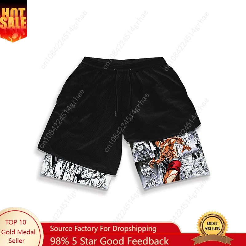 Men and Women Anime Quick Dry Double Layer Shorts Sports Gym Shorts Casual Printed Fashion Shorts Summer
Men and Women Anime Quick Dry Double Layer Shorts Sports Gym Shorts Casual Printed Fashion Shorts Summer