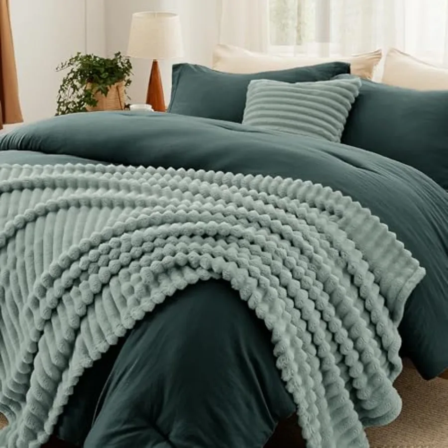 Comforter Size 5 Pieces - Size Comforter Set with Fleece Throw Blanket and Decorative Pillow Lightweiget Bedding Comforter Sets
Comforter Size 5 Pieces - Size Comforter Set with Fleece Throw Blanket and Decorative Pillow Lightweiget Bedding Comforter Sets