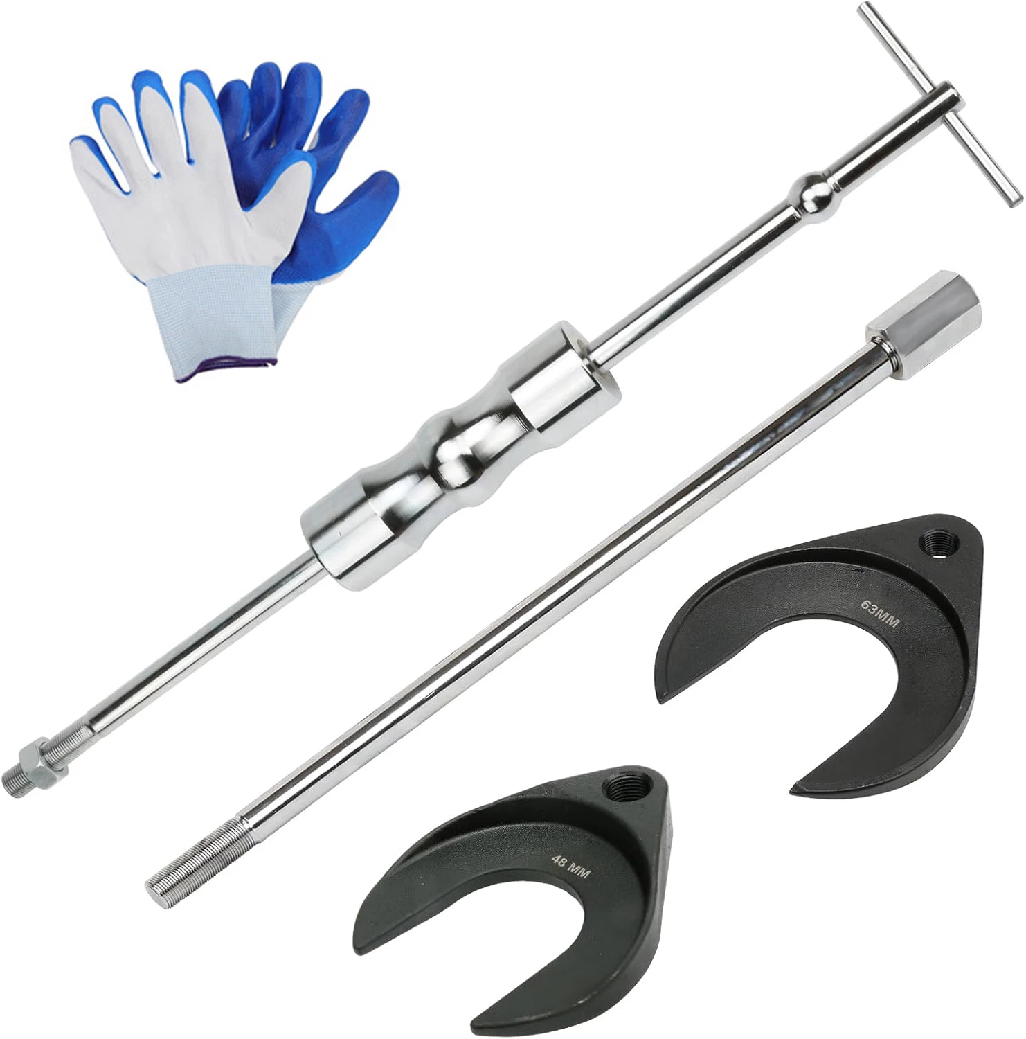 Inner CV Axle Puller Tool Set with 5/8"-18 Slide Hammer&Adapter Inner CV Joint Removal Tool Kit Front Wheel Drive Axle Puller
Inner CV Axle Puller Tool Set with 5/8"-18 Slide Hammer&Adapter Inner CV Joint Removal Tool Kit Front Wheel Drive Axle Puller