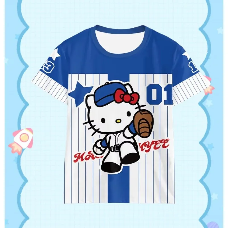 Футболка с короткими рукавами MOTO-Hello Kitty, летняя повседневная летняя милая детская футболка с 3D принтом
Футболка с короткими рукавами MOTO-Hello Kitty, летняя повседневная летняя милая детская футболка с 3D принтом