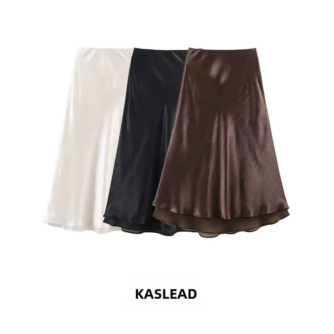 Новая модная длинная двухслойная юбка KASLEAD из атласного шифона для женщин, простая миди-юбка А-силуэта из полиэфирного волокна
Новая модная длинная двухслойная юбка KASLEAD из атласного шифона для женщин, простая миди-юбка А-силуэта из полиэфирного волокна