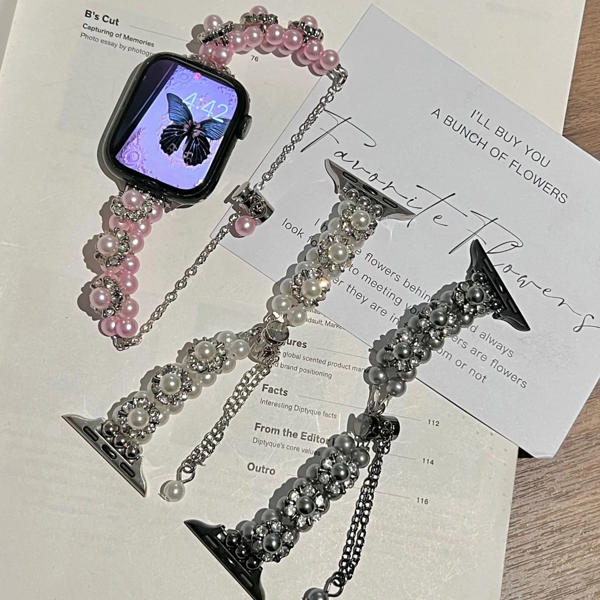 New style Ladies Jewelry Strap For Apple Watch Band 44mm 49mm 45mm 42mm Ultra 2 38mm 40mm 40 41mm Retractable bracelet girl
New style Ladies Jewelry Strap For Apple Watch Band 44mm 49mm 45mm 42mm Ultra 2 38mm 40mm 40 41mm Retractable bracelet girl