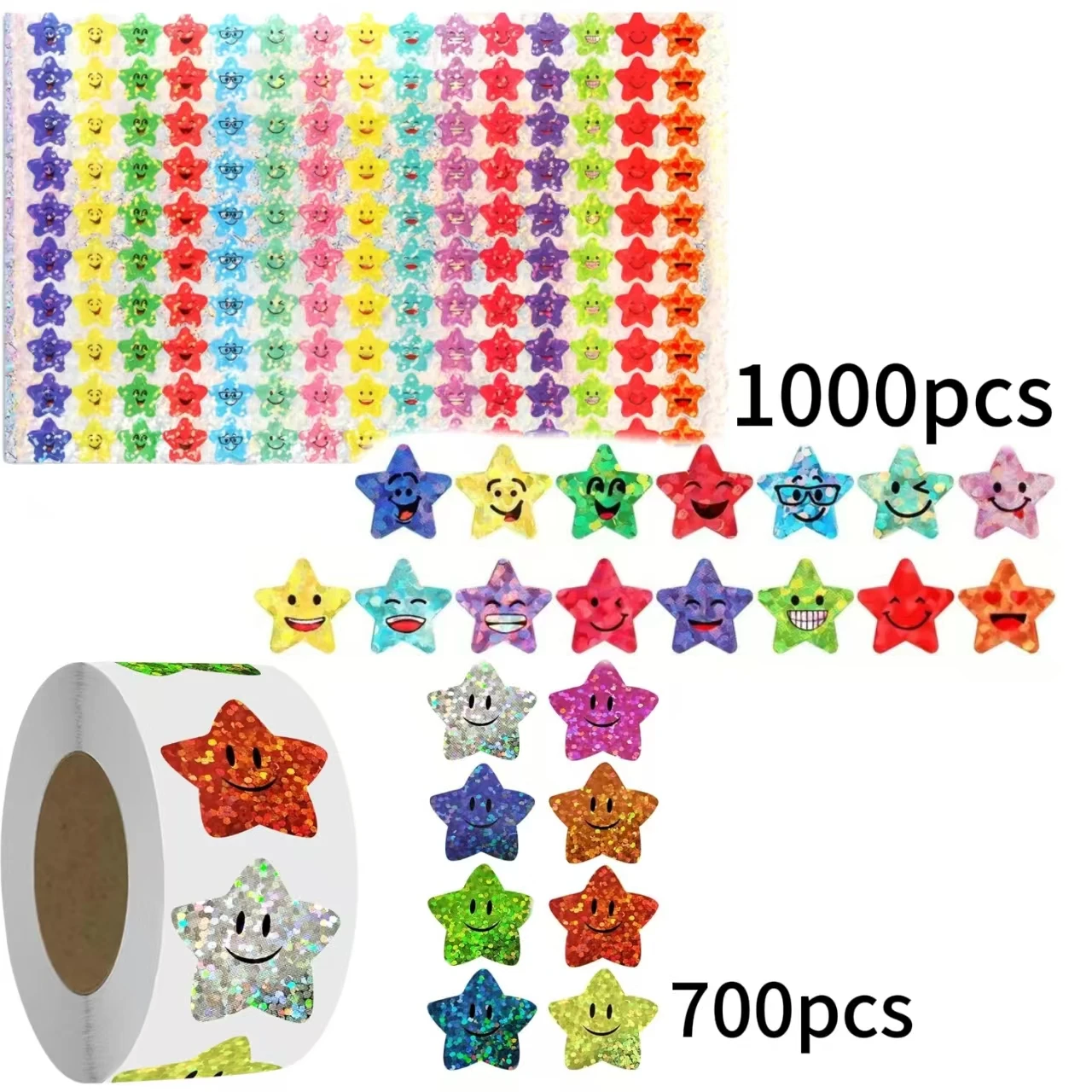 1700 Pcs Glitter Foil Small Star Stickers 15 Designs Happy Face Stickers Students Reward Chart Behavior Labels Scrapbook Crafts
1700 Pcs Glitter Foil Small Star Stickers 15 Designs Happy Face Stickers Students Reward Chart Behavior Labels Scrapbook Crafts