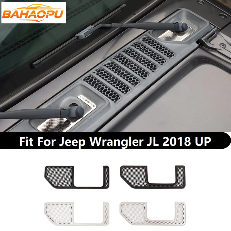 BAHAOPU Car Front Windshield Wiper Base Decoration Cover Fit for Jeep Wrangler JL Gladiator JT 2018 Up,Car Exterior Accessories
BAHAOPU Car Front Windshield Wiper Base Decoration Cover Fit for Jeep Wrangler JL Gladiator JT 2018 Up,Car Exterior Accessories