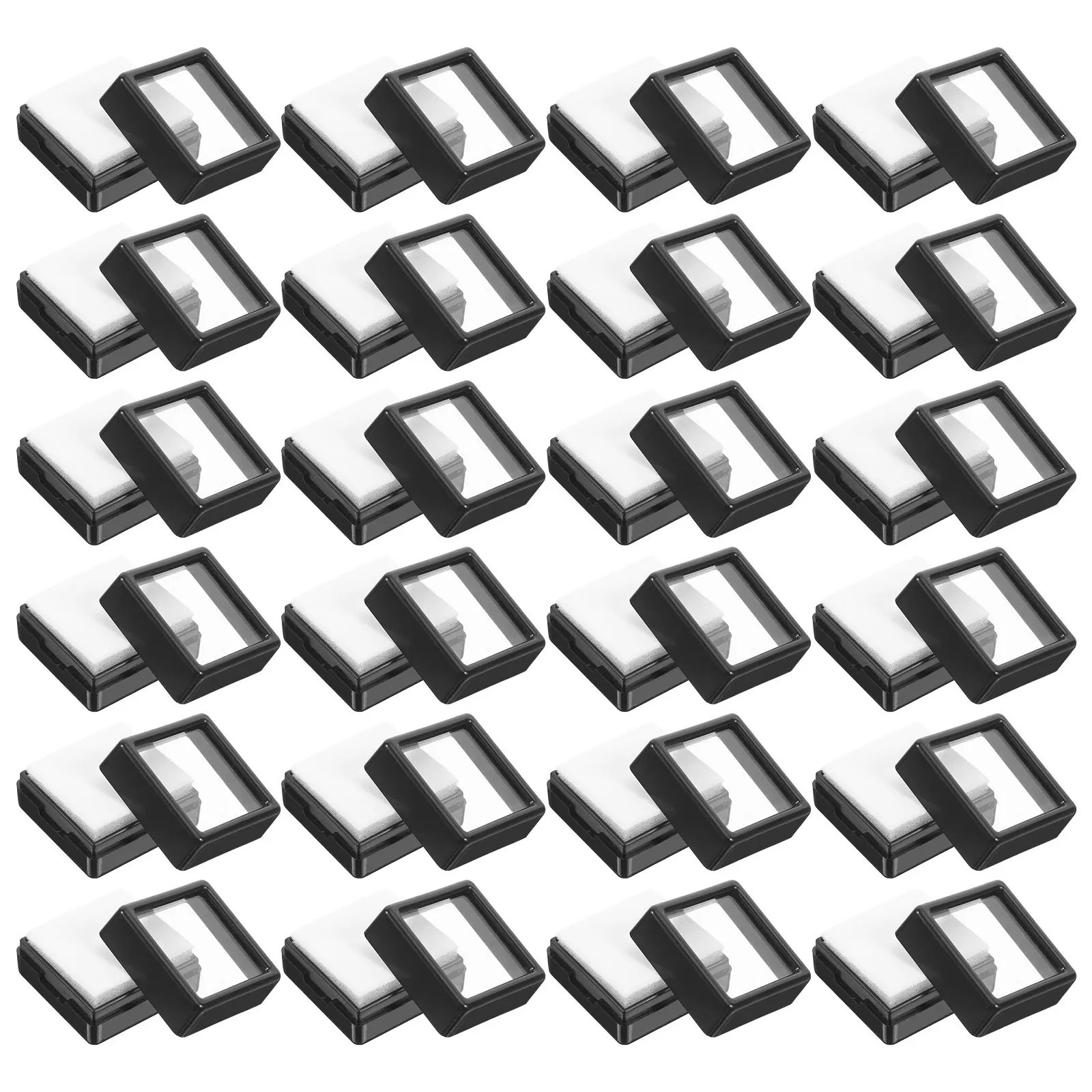 70Pcs Gemstone Display Boxes Square Clear Window Jewelry Case Mini Stone Holder Bulk Jewelry Packing Charm Pin Display
70Pcs Gemstone Display Boxes Square Clear Window Jewelry Case Mini Stone Holder Bulk Jewelry Packing Charm Pin Display