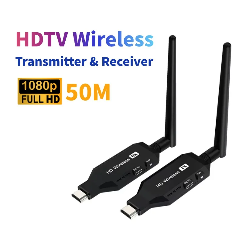 Wireless HDTV Extender 50M 1080P HD Transmitter Receiver Kit for Laptop to TV 5G WiFi Plug & Play
Wireless HDTV Extender 50M 1080P HD Transmitter Receiver Kit for Laptop to TV 5G WiFi Plug & Play