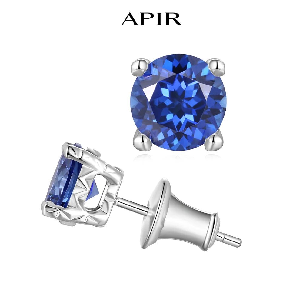 APIR Sapphire Emeralds Stud Earrings for Women Man 0.3/0.5/1/2 ct 925 Sterling Silver Lab Grown Gemstone Earring Wedding Jewelry
APIR Sapphire Emeralds Stud Earrings for Women Man 0.3/0.5/1/2 ct 925 Sterling Silver Lab Grown Gemstone Earring Wedding Jewelry