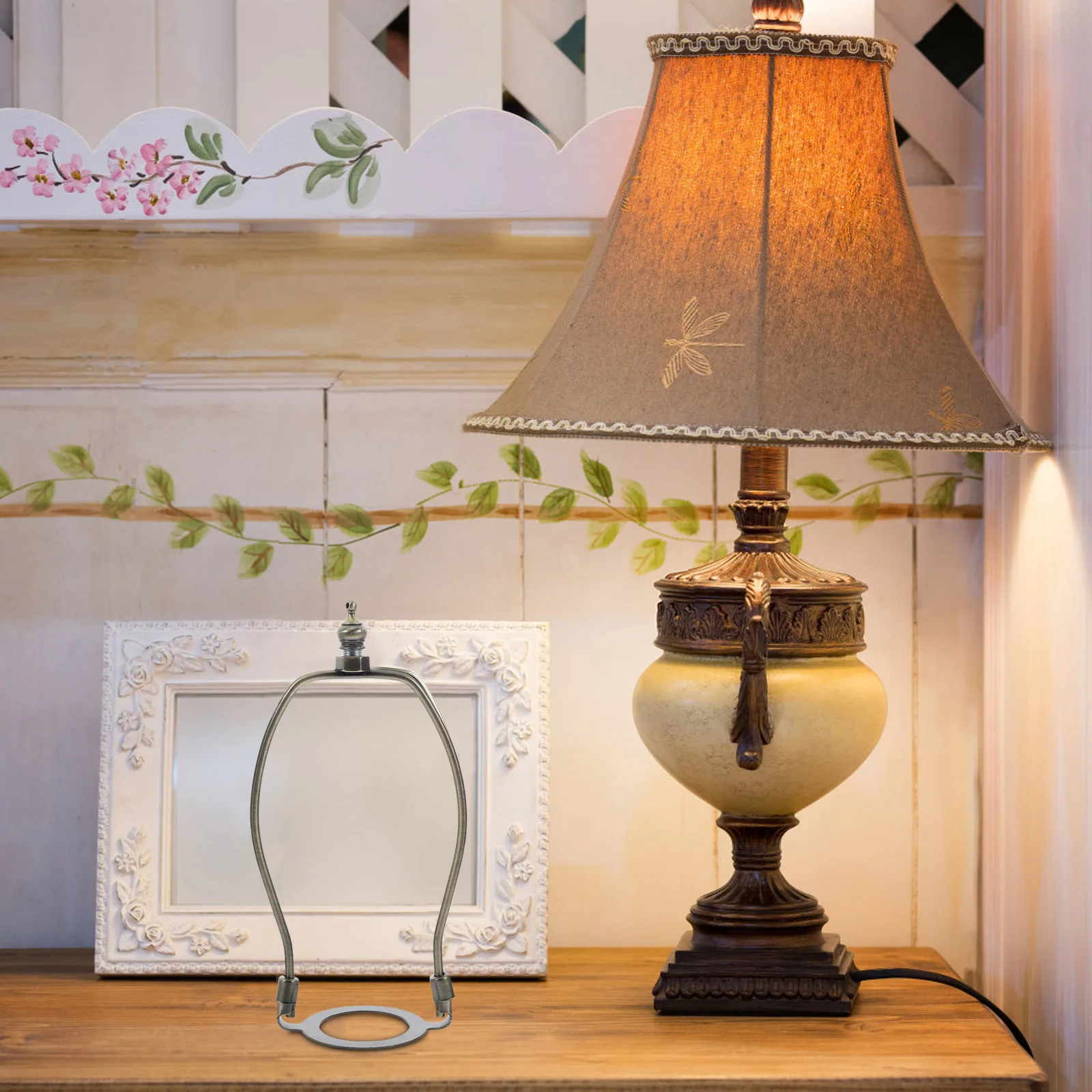 2pcs Lamp Shade Holder Kit With Finial Alloy Hardware Easy Install For Table Floor Lamps Replacement Bracket Support
2pcs Lamp Shade Holder Kit With Finial Alloy Hardware Easy Install For Table Floor Lamps Replacement Bracket Support