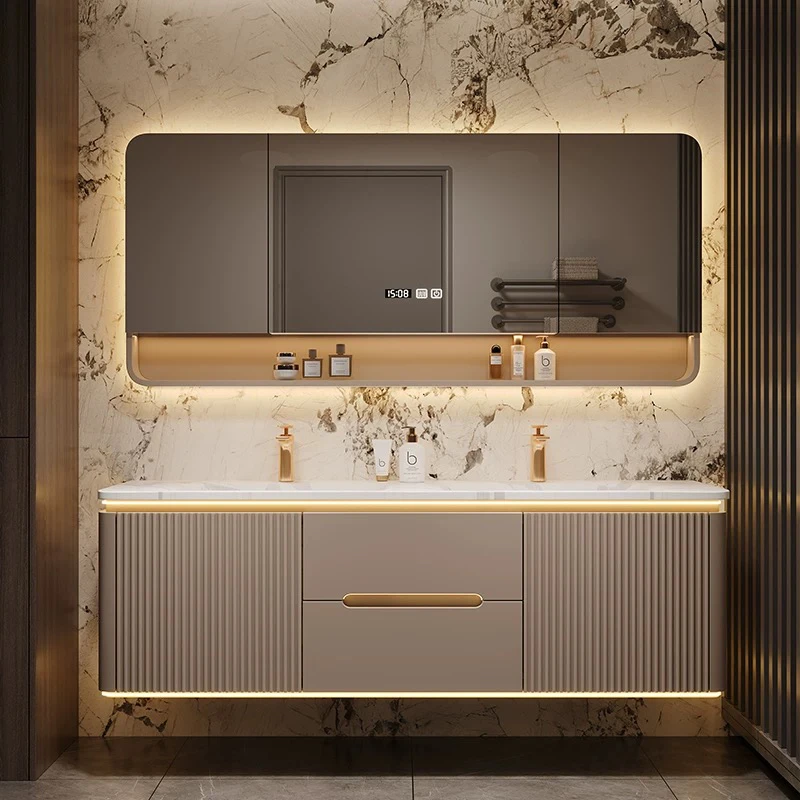 Modern Bathroom Cabinet with Slab Basin Mirror Cabinet for Bathroom Vanity Wooden Cabinets Customization Bathtubs Toilet Sets
Modern Bathroom Cabinet with Slab Basin Mirror Cabinet for Bathroom Vanity Wooden Cabinets Customization Bathtubs Toilet Sets