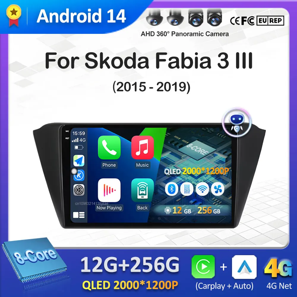 Для Skoda Fabia 3 III 2015-2019 Android Интеллектуальная система DSP Стерео QLED IPS Экран GPS-навигация Охлаждающий вентилятор WIFI No 2 din
Для Skoda Fabia 3 III 2015-2019 Android Интеллектуальная система DSP Стерео QLED IPS Экран GPS-навигация Охлаждающий вентилятор WIFI No 2 din