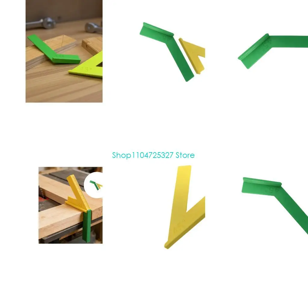 D8KF Lightweight Plastic Positioning Ruler For Accurate Marking And Layout Work