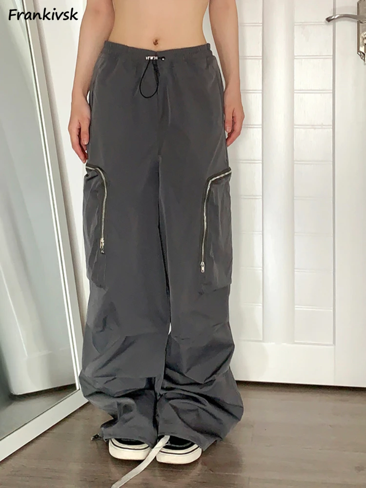 Cargo Pants Women European Style Streetwear Drawstring Pocket Leisure Fashion Loose Retro Solid Harajuku Y2K All-match Pantalone
Cargo Pants Women European Style Streetwear Drawstring Pocket Leisure Fashion Loose Retro Solid Harajuku Y2K All-match Pantalone