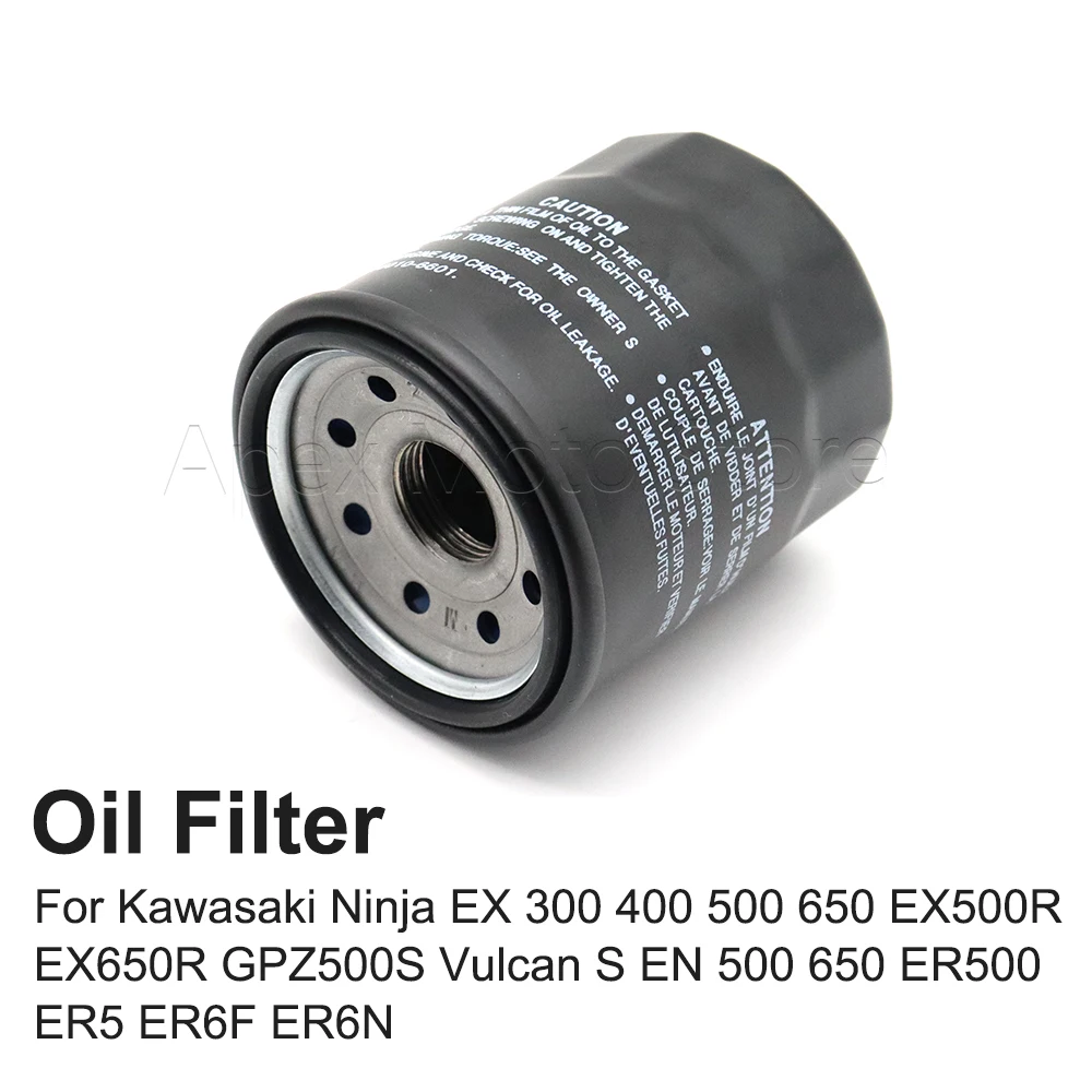 Motorcycle Oil Filter For Kawasaki Ninja EX 300 400 500 650 EX500R EX650R GPZ500S Vulcan S EN 500 650 ER500 ER5 ER6F ER6N
Motorcycle Oil Filter For Kawasaki Ninja EX 300 400 500 650 EX500R EX650R GPZ500S Vulcan S EN 500 650 ER500 ER5 ER6F ER6N