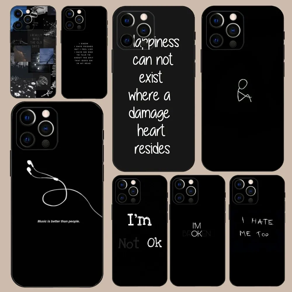 Sad depression Black Word Aesthetic Phone Case For iPhone 16,15,14,13,12,11,Pro,X,XS,Max,XR,Plus,Mini Soft Black Cover
Sad depression Black Word Aesthetic Phone Case For iPhone 16,15,14,13,12,11,Pro,X,XS,Max,XR,Plus,Mini Soft Black Cover