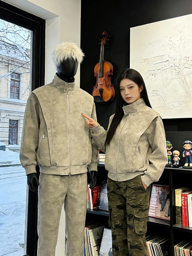 Мужская куртка-бомбер из американской искусственной кожи с эффектом окрашивания, демисезонная, с воротником-стойкой, в стиле пэчворк, с защитой от влаги
Мужская куртка-бомбер из американской искусственной кожи с эффектом окрашивания, демисезонная, с воротником-стойкой, в стиле пэчворк, с защитой от влаги