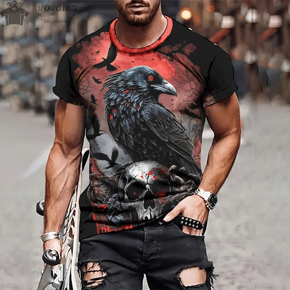 Vintage Horror Skull Pattern Print Fashion Street T-Shirts For Men 3d Skull Print O-Neck Oversized T-Shirt Short Sleeve Tee Tops
Vintage Horror Skull Pattern Print Fashion Street T-Shirts For Men 3d Skull Print O-Neck Oversized T-Shirt Short Sleeve Tee Tops