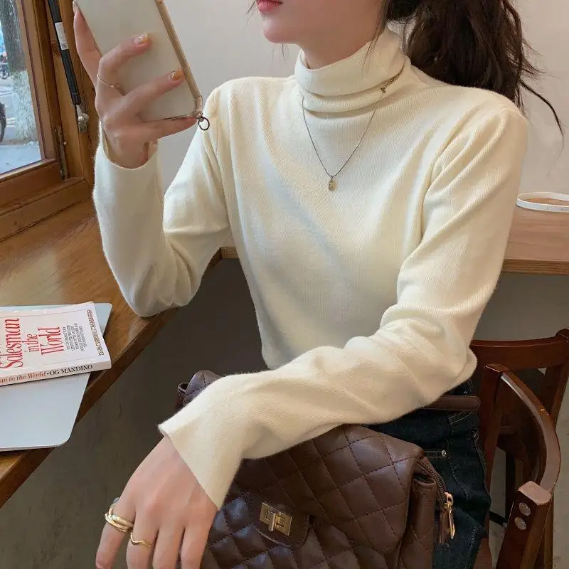 Women's High Collar Knitted Sweater Autumn Winter Color Slim Fit Top Modern Style Long Sleeve Soft Fabric Outerwear
Women's High Collar Knitted Sweater Autumn Winter Color Slim Fit Top Modern Style Long Sleeve Soft Fabric Outerwear