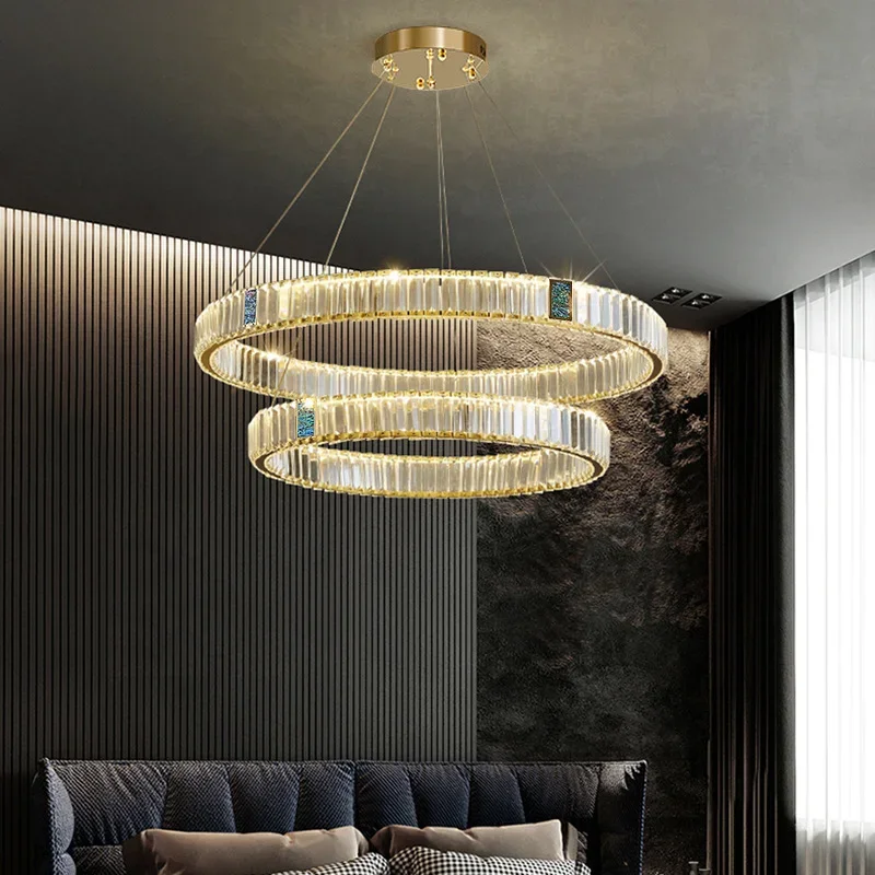 Upgrade Round Ceiling Chandelier For Kitchen Dining Room Duplex Building Villa Crystal Pendant Lamp LED Lighting Fixtures
Upgrade Round Ceiling Chandelier For Kitchen Dining Room Duplex Building Villa Crystal Pendant Lamp LED Lighting Fixtures
