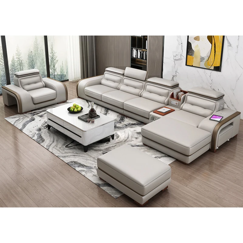 Foshan High Quality Large L Shaped Corner Sofa Set Home Furniture Modern Luxury Modular Living Room Big Sectional Leather Sofa
Foshan High Quality Large L Shaped Corner Sofa Set Home Furniture Modern Luxury Modular Living Room Big Sectional Leather Sofa