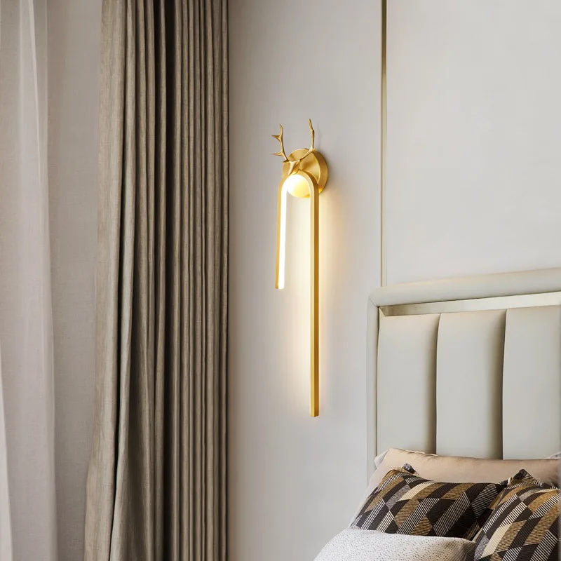 led wall lamp indoor light luxury deer head wall lamp simple art decoration modern home living room corridor bedside
led wall lamp indoor light luxury deer head wall lamp simple art decoration modern home living room corridor bedside