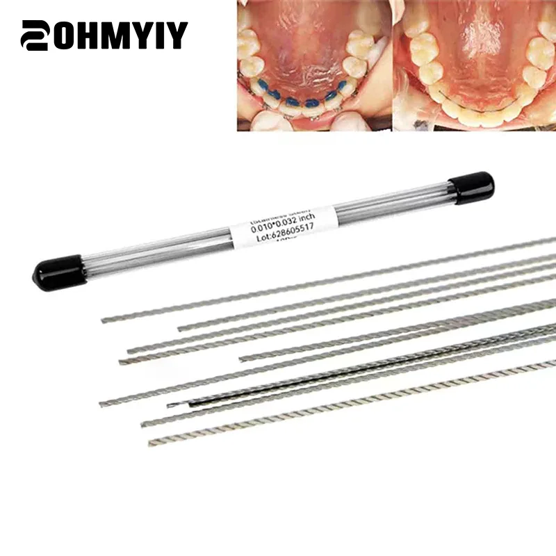 10Pcs/Box Dental Orthodontic Lingual Retainer Wires Flat Straight Twist Wires Stainless Steel Dental Pre Filament Dental Lab
10Pcs/Box Dental Orthodontic Lingual Retainer Wires Flat Straight Twist Wires Stainless Steel Dental Pre Filament Dental Lab